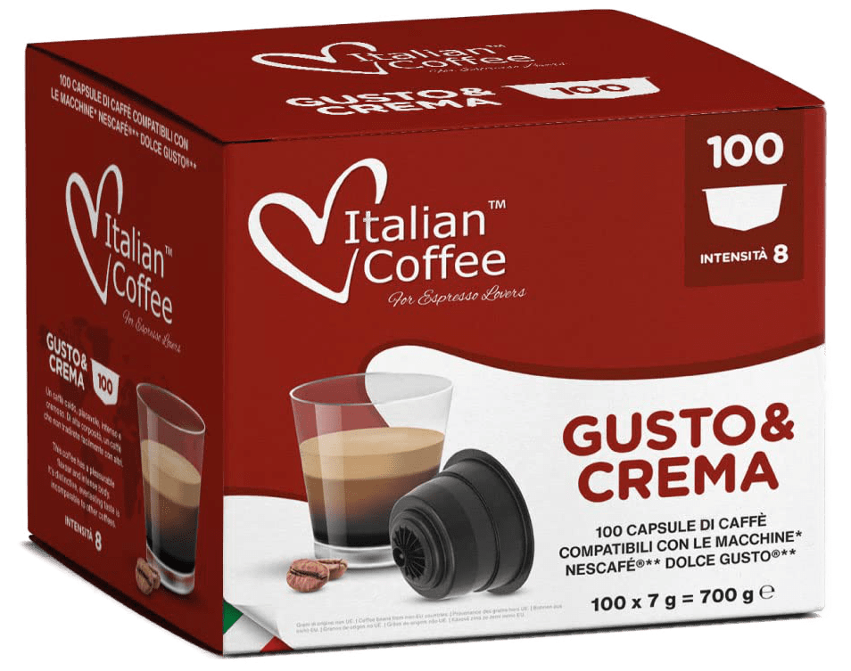 Italian Coffee Dolce Gusto Gusto & Crema 100 pods